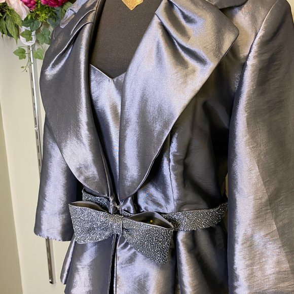 Stunning, Size 12, Jade by Jasmine Dress and Jacket Combo - Picture 5 of 6